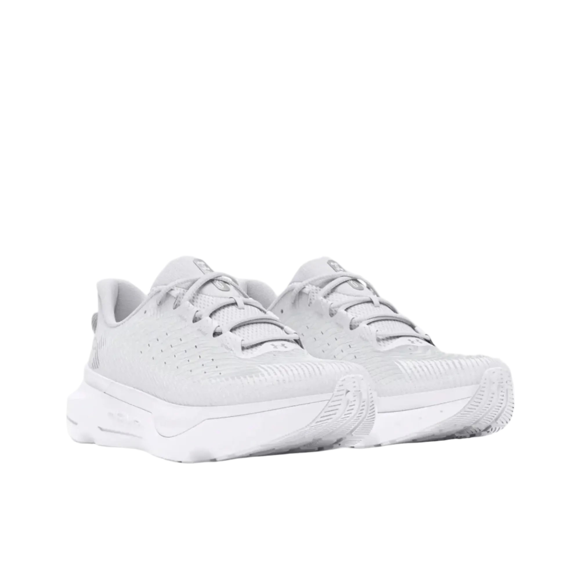 Under Armour Women's INFINITE PRO Running Shoes in White & Grey