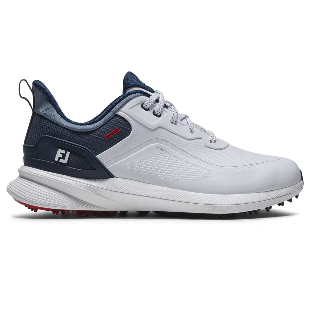 Footjoy Mens Pro SL Golf Shoes White Blue Red