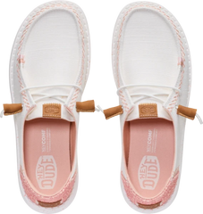 Hey Dude Wendy Boho Butterfly Snow White Pink