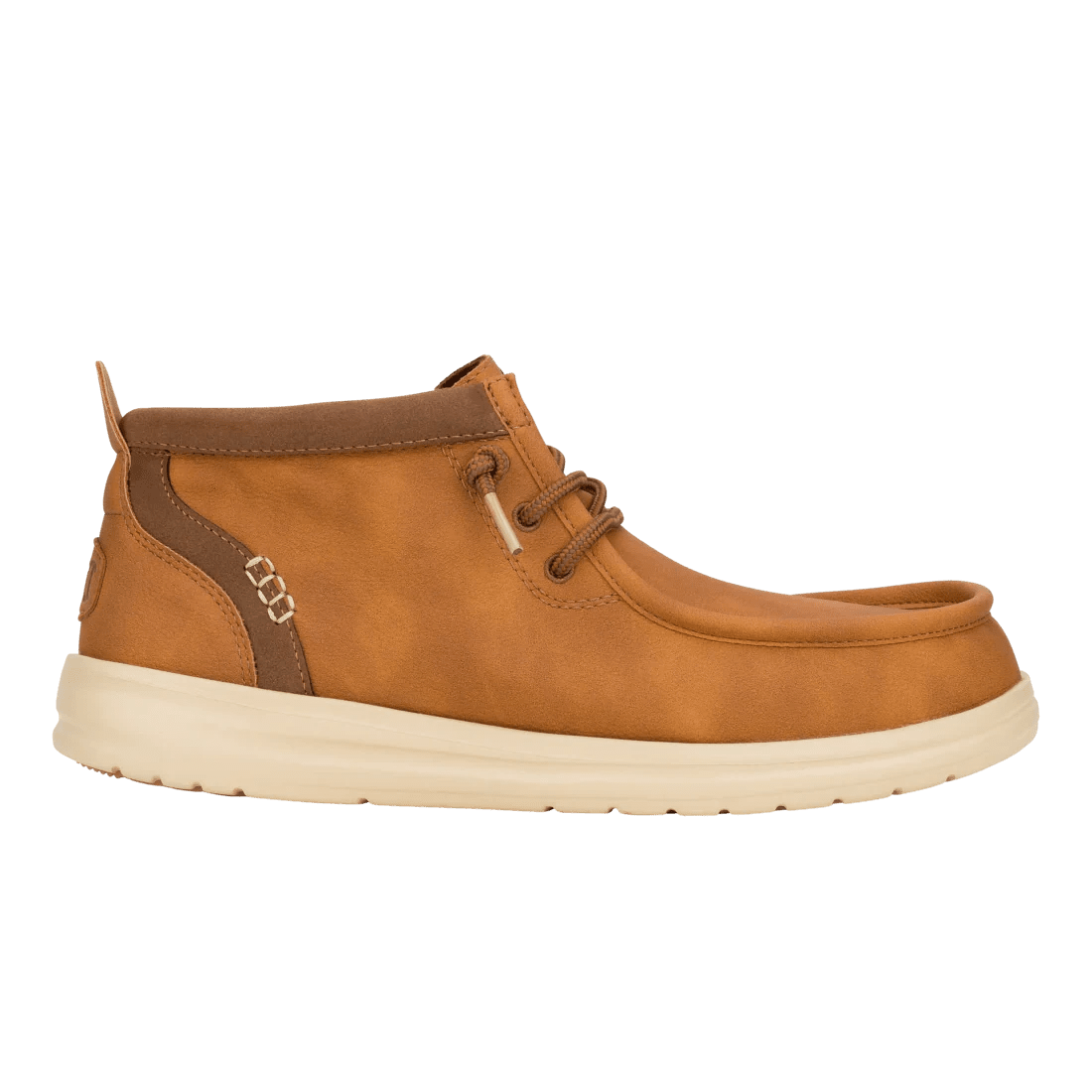 Hey Dude Mens Wally Mid Gripr Classic Cognac Tan