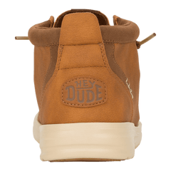 Hey Dude Mens Wally Mid Gripr Classic Cognac Tan