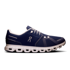 On mens cloud 6 lifestyle shoe in midnight & white