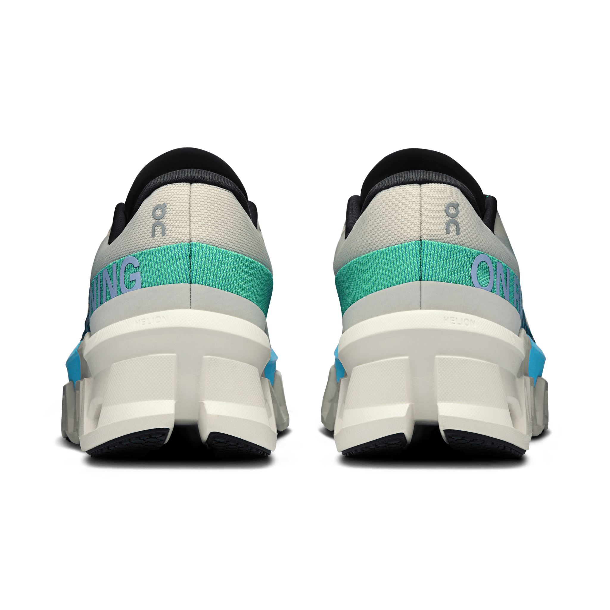 On Women's Cloud Monster 2 running shoes in Cream & Horizon