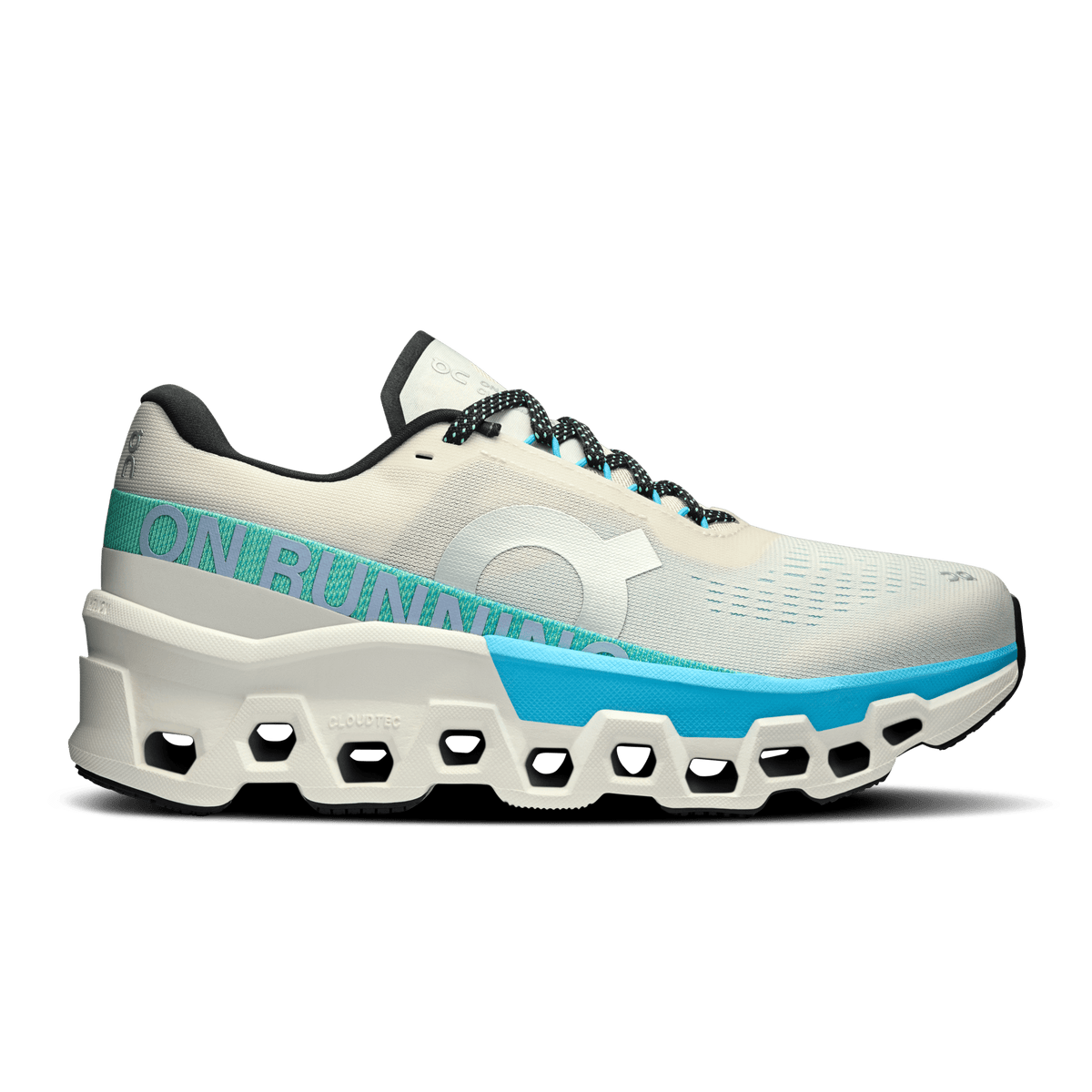 On Women's Cloud Monster 2 running shoes in Cream & Horizon