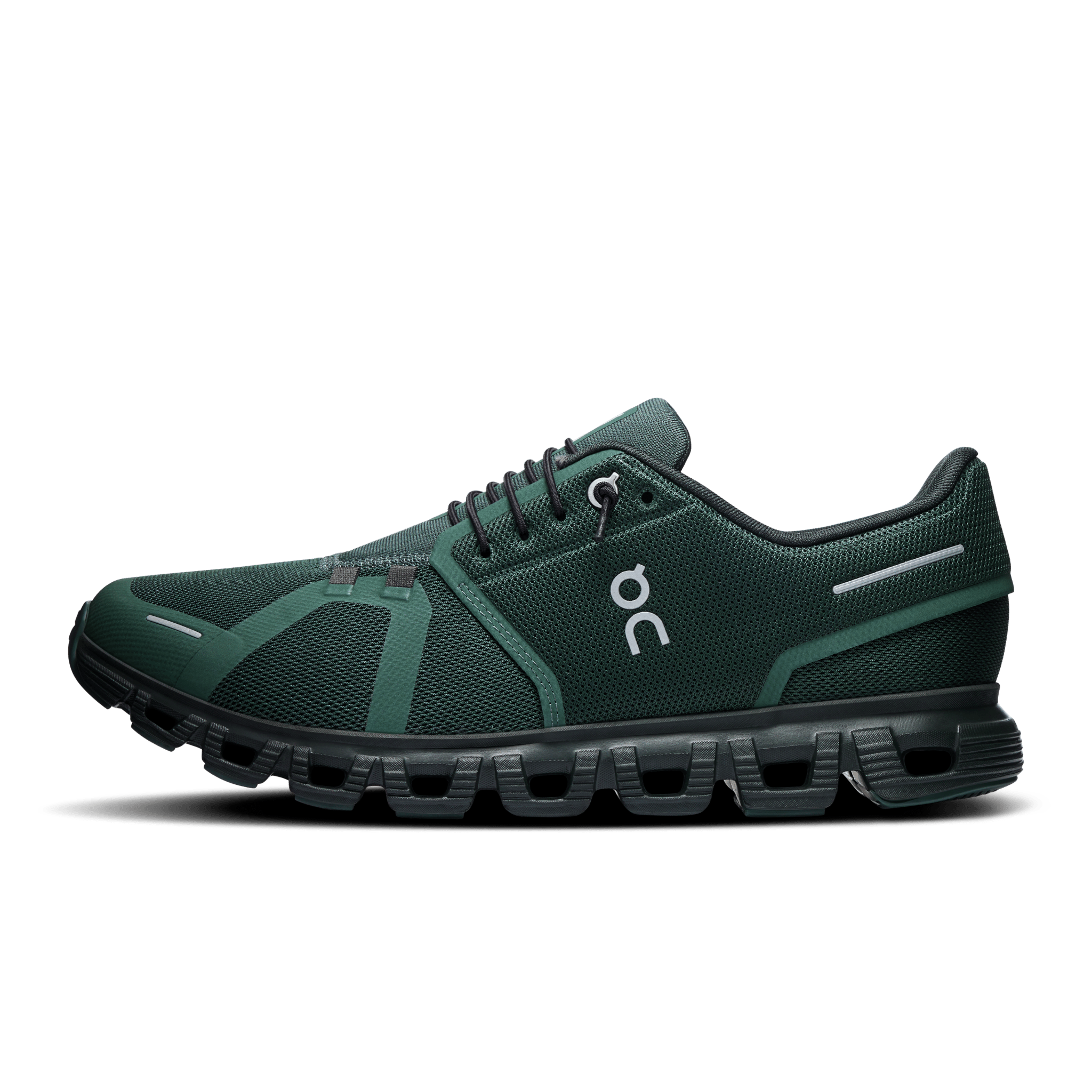 On mens cloud 6 lifestyle shoes in  evergreen & black