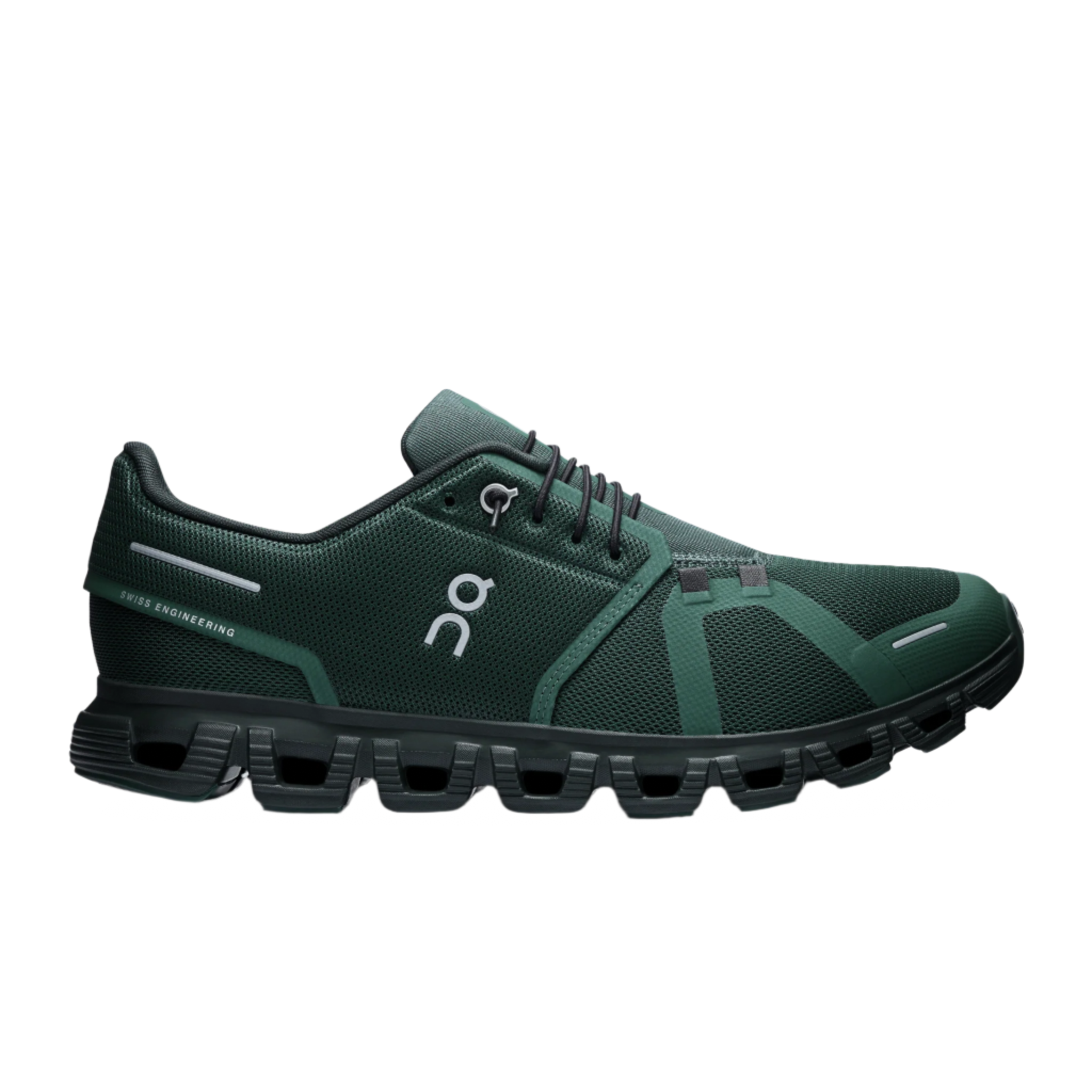 On mens cloud 6 lifestyle shoes in  evergreen & black