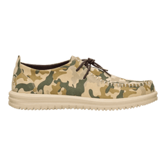 Hey Dude Mens Wally NXT Moc Camo Suede Boulder Tan Multi