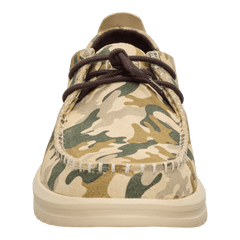 Hey Dude Mens Wally NXT Moc Camo Suede Boulder Tan Multi