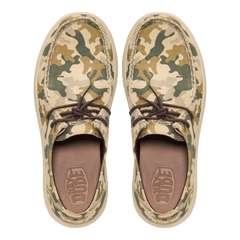 Hey Dude Mens Wally NXT Moc Camo Suede Boulder Tan Multi