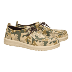 Hey Dude Mens Wally NXT Moc Camo Suede Boulder Tan Multi