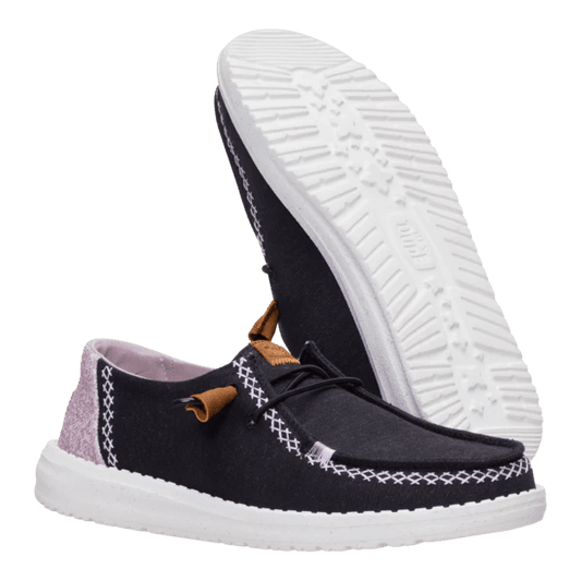 Hey Dude Wendy Boho Butterfly Black Purple