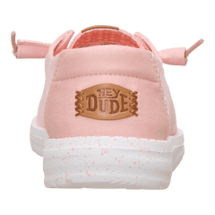 Hey Dude Womens Wendy Chambray Grid Pale Pink