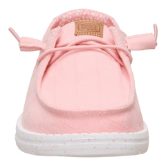 Hey Dude Womens Wendy Chambray Grid Pale Pink