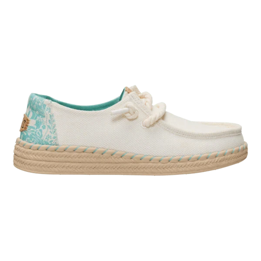 Hey Dude Womens Wendy Espadrille Hibiscus Egert Multi