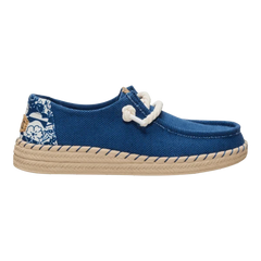 Hey Dude Womens Wendy Espadrille Hibiscus Ensign Blue