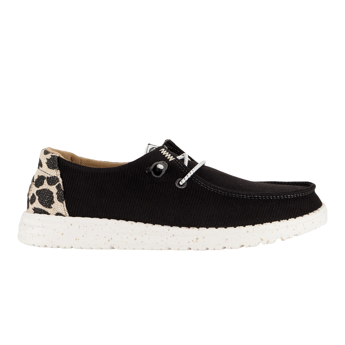 Hey Dude Womens Wendy Black Leopard