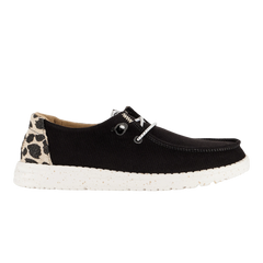Hey Dude Womens Wendy Black Leopard