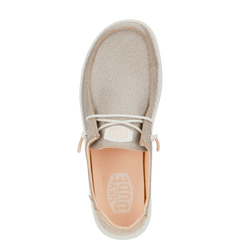 Hey Dude Womens Wendy Metallic Sparkle Rose Gold