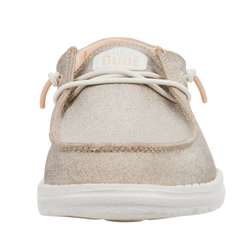 Hey Dude Womens Wendy Metallic Sparkle Rose Gold