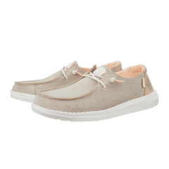 Hey Dude Womens Wendy Metallic Sparkle Rose Gold