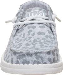 Hey Dude Womens Wendy Stretch Jersey Leopard Grey