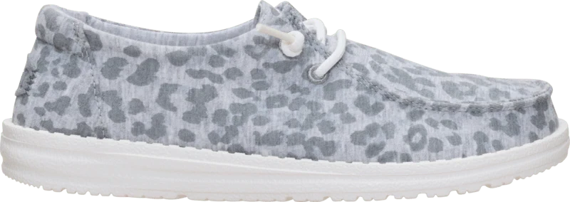 Hey Dude Womens Wendy Stretch Jersey Leopard Grey