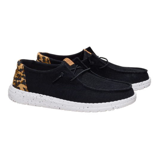 Hey Dude Womens Wendy Wildcat Black Leopard